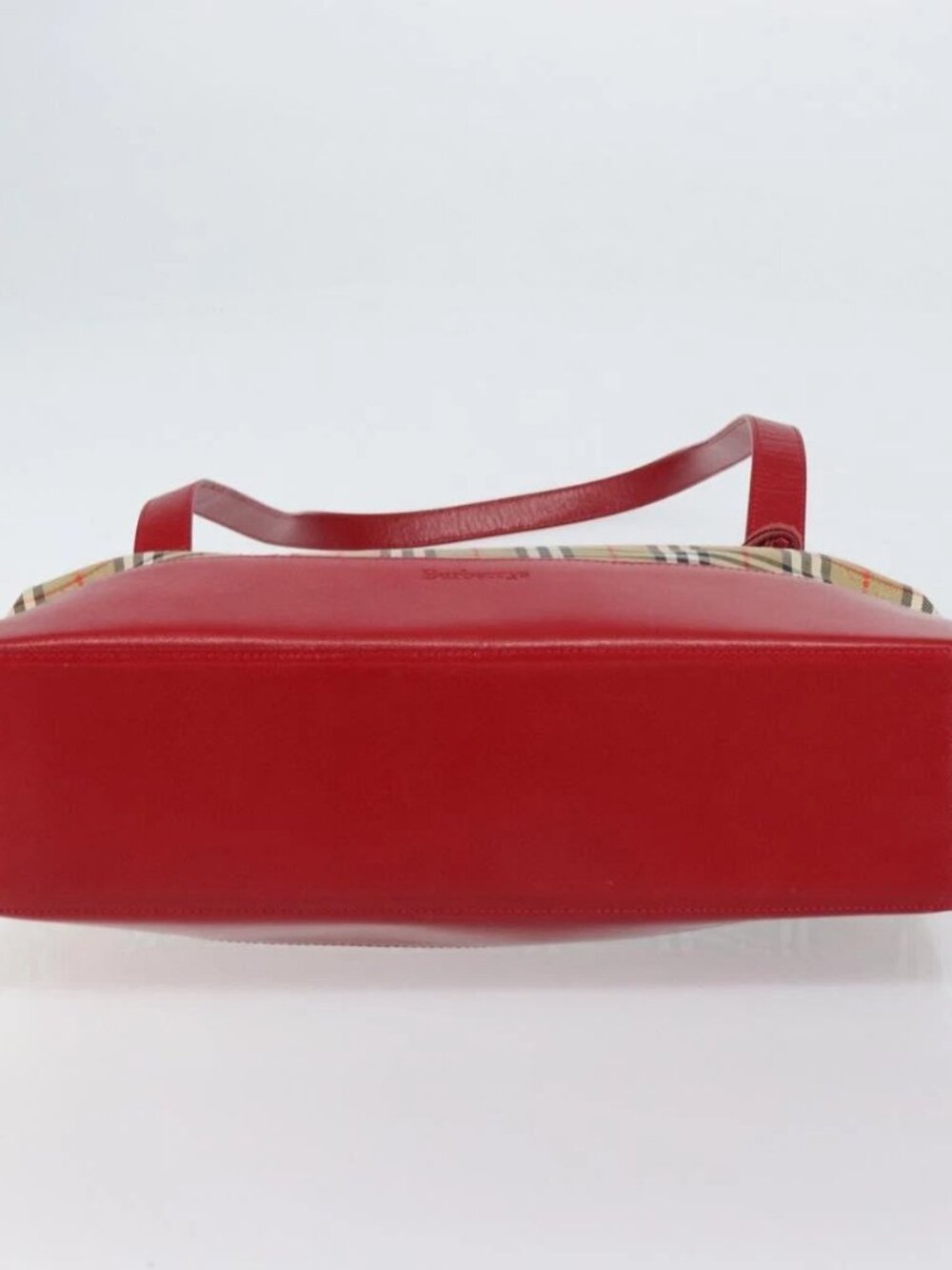 Burberrys Nova Check Tote Bag Canvas Beige Gold Auth 156474 - Picture 6 of 16